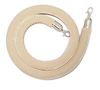 Twisted Queue Barrier Rope with Hook, Crowd Control Barrier for Posts, Queue Post Safety Barrier with Silver Plated Hooks, Post for Events on Carpet/E/3.3ft/100cm