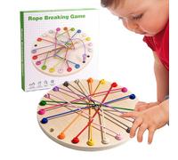 Twisted Rope Game: Knot Tying Game, Travel Strategy Educational Board Games, Logic to Untie Ropes, Rope Challenge Fun, In Toy