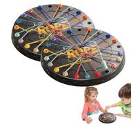 Twisted Rope Game - Rope Untying Table Game, Twisted Rope Puzzle Game, Logical Thinking Board Game, Brainy Knots Rope Untangling Table Strategy Board Game, Fun Rope Knot Sorting Challenge (2Pcs)