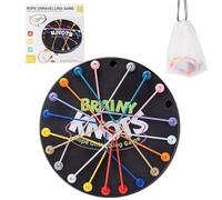 Twisted Rope Puzzle Game - Brainy Knots Brain Strategy Rope Challenge Toy Age 2+, Interactive Strategic Knot Untying Toy, Board Puzzle Games for Family Gathering, Birthday Gifts for Kids 3+