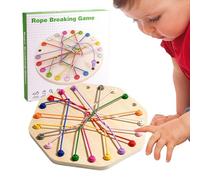 Twisted Rope Puzzle Game, Brainy Knots Game, Interactive Strategic Knot Untying Toy, Logic Strategy Untangling Board Games, Board Puzzle Games For Kids & Adults, Family Travel Party