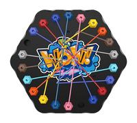 Twisted Rope Puzzle Game, Interactive Lacing Logic Board Game, Educational Untangling Toy for Kids Adults Fine Motor Skills Development Focuses Brain Teaser Challenge Daily Use 7.87x7.09in