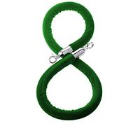 Twisted Rope Queue Line 7.2Ft Green Crowd Control Divider Indoor & Outdoor Queue Barrier Perfect for Events Parties and Venues - 2 4 5 10 Ft Options Available