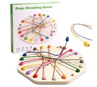 Twisted Rope Sorting Lacing Game - Brain-Training Untangling Toy, Educational Knots Puzzle Board, Portable Fine Motor Skills For Children | Perfect Ages 3+, Travel, Home, Preschool, Classroom