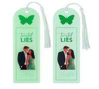 Twisted Series Bookmark, Acrylic Bookmarks with Tassels for Twisted Love Games Hate Lies Fans, Book Lovers Reading Accessory (Lies)