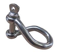 Twisted Shackle - 316 Stainless Steel - Suitable for Attaching Sail Clews - M5 - Pack of 10