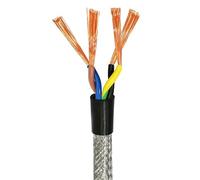 Twisted Shielded Wire Signal Cable 24 22 20 18 17 15 AWG Channel Audio 4 6 8 10 12 16 Core UL2547 Communication Line(4core,5M_0.5MM 20AWG)