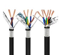 Twisted Shielded Wire Signal Cable 24 22 20 18 17 15 AWG Channel Audio 4 6 8 10 12 16 Core UL2547 Communication Line(16core,30M_0.2MM 24AWG)