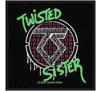 Twisted Sister Spray Logo None Patch Multicoloured 100% Polyester Band Merch, Bands