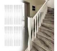 Twisted Solid Wood Stair Balusters White, Indoor Stair Railing Spindles 37 Inch, Contemporary Staircase Spindles Bundles Handrail Parts(20pcs)