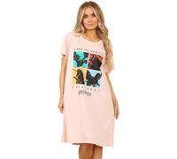 Twisted Thread Licenced Harry Potter Nightshirt for Women, 100% Cotton, Oversized Sleep T-Shirt Dress, Soft Breathable Nightie, Loungewear Sleepwear Gift For Her