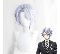 Twisted-Wonderland Azul Cosplay Wig Hair Synthetic Halloween Unisex Role Play Props as photo