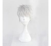 Twisted-Wonderland Kalim Al-Asim Cosplay Wigs Gray Silver Short Heat Resistant Synthetic Hair Wig Anime Costume Hairpiece Kalim Al-Asim