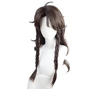 Twisted-Wonderland Leona Kingscholar Cosplay Wigs Brown Braid Long Heat Resistant Synthetic Hair Carnival Halloween Party Wig