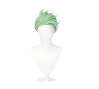 Twisted Wonderland Sebek Zigvolt Cosplay Short Light Green Wig + Wig Cap Synthetic Hair Halloween Party Props Men Women
