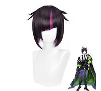 Twisted Wonderland Wig Lilia Vanrouge Wig Pink Mixed Black Cosplay Hair Synthetic Halloween Men Women Unisex Role Play