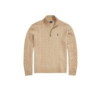 Twisted Wool and Cashmere Half-Zip Jumper - male - Polo Ralph Lauren - Turtlenecks - Beige - S - Knitwear S