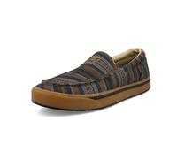 Twisted X Men's Hooey Slip On Loper Boat Shoe, Brown and Grey Serape, 8 UK