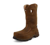 Twisted X Women's Western Work Boot Industrial, Distressed Saddle, 8 UK