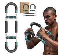 Twister arm Trainer, 110-140lb Adjustable Resistance Chest Workout Equipment,Forearm Power Exercise bar , pectoralis spinalis Device, Portable Detachable Design