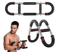 Twister Arm Trainer, 2025 New Adjustable Twister Arm Chest Exerciser Portable Power Twister Bar, Upgrade 40-100lb Adjustable Chest Workout Equipment Arm Strength Trainer for Men