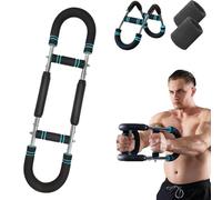 Twister Arm Trainer, 2025 New Chest Exerciser For Men, Three-Speed Adjustable Twister Arm Exerciser, Portable Spring Resistance For Home Workout Equipment (BLACK-30KG)