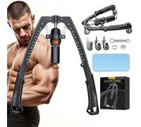 Twister Arm Trainer, 3 in 1 Hydraulic Power Chest Workout Equipment with Ab Roller Wheels and Hooks, Adjustable 22-440lbs Arm Trainer for Men Women, Home Gym Equipment for Full Body Strength Training
