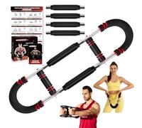 Twister Arm Trainer, 30-120lb Adjustable Twister Arm Chest Exerciser with 4 Spring & Training Poster for Men & Women, Detachable Power Twister Home Fitness Equipment for Enhancing Upper Body Muscle