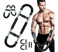 Twister Arm Trainer, 60-110lb U-Shaped Power Twister Bar, Adjustable Chest Shoulder Exerciser Equipment for Men, Detachable Home Gym & Portable Muscle Builder Upper Body Workout Equipment