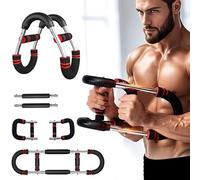 Twister Arm Trainer, 88-110lbs Adjustable Chest Exerciser for Men, Chest Workout Equipment, Arm Trainer, Portable Power Twister Bar, Detachable Design Fitness for Home & Gym Fitness Equipment