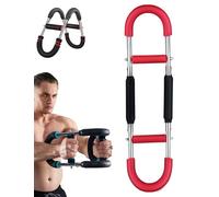 Twister Arm Trainer,Adjustable 40-100lb Resistance Chest Workout Equipment for Home Gym,Portable Power Twister Bar,Muscular Strength Enhancer,Fitness Equipment for Shape The Perfect Body (Red)