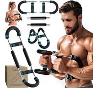 Twister Arm Trainer - Adjustable Resistance Chest & Arm Exercise Equipment for Men & Women | 66lbs 88lbs 110lbs Steel Spring Power Rod - Forearms, Shoulders & Back Strength Training Fitness Tool