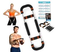Twister Arm Trainer - Adjustable Resistance Chest Exerciser with Training Poster for Men & Women, Muscle Strength Workout Device Equipment
