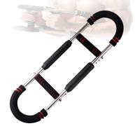 Twister Arm Trainer, Chest Exerciser, 3 Levels Adjustable Resistance 30-50lb, U-Shape Steel Frame, Foam Handles, Portable Full-Body Workout Equipment for Men, Thigh Master Function(Red)