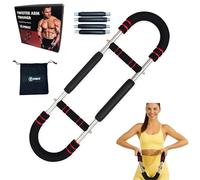 Twister Arm Trainer & Exerciser - 4 Resistance Springs (30-120 lbs) - 3-Level Mounting Holes & Carry Bag - Detachable Power Twister for Men & Women - Upper Body Strength Training Equipment