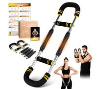 Twister Arm Trainer for Men, 6 Adjustable Resistance Levels(30-120 lb) Chest Trainer with 4 Spring & Training Poster, Chest Workout Equipment for Chest Clip Muscle & Arm Strength