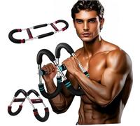 Twister Arm Trainer, Portable Adjustable Chest Expander Three-Speed Adjustable Twister Arm ExerciserAdjustable Spring Workout Bar Arm Strengthener for Fitness Enthusiast Enhanced Exercise（red 50kg）