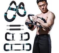 Twister Arm Trainer Pro - Adjustable Resistance Bar for Muscle Building, Arm & Chest Workout Equipment with Portable Home Gym System (60-110lbs)