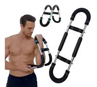 Twister Arm Trainer,Three-level adjustable forearm strength trainer,Chest Exerciser For Men,At Home Fitness Equipment,Build muscle strength for beginners and professional athletes (Gray black 40kg)