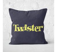 Twister Black Square Cushion - 40x40cm - Eco Friendly