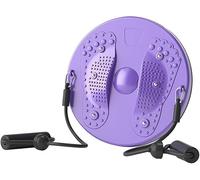 Twister Exercise for Waist - Waist Twisting Disc - Waist Whisper Waist Twister Board with Reflexology Magnets for Slimming and Strengthening Abdominal Muscles (Purple)