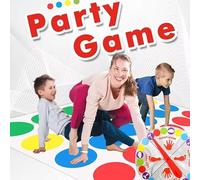 Twister Game for Kids Adults, Balance Floor Games with Spinner, Classic Floor Play Mat, Team Games, Puzzle Games for family, Party, Indoor Outdoor Fun Games