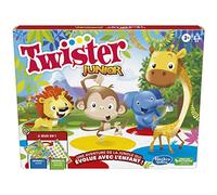 Twister Junior Game, Reversible Jungle Adventure Mat, 2 Games in 1, Indoor Group Game for 2-4 Players