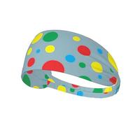 Twister Polka Dots Printing One-Pack Comfortable Elastic Exercise Headband Athletic Band 4.3 * 13.4in Soft And Breathable â€‹