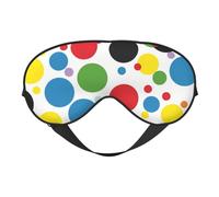 Twister Polka Dots Printing Sleep Mask for Women Men Double-Sided Print Soft Silk Eye Masks Eye Sleep Shade Cover