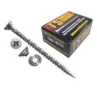 Twister Screws Premium Double-Threaded Wood Screws | 5mm x 90mm | Box of 200 | Self Drilling, Self Countersinking, Zinc-Plated, Ultra Sharp Quick Grab Point