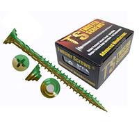 Twister Screws Premium Double-Threaded Decking Screws | 5mm x 120mm | Tan | Box of 100 | Self Drilling, Self Countersinking, E-Coat, Ultra Sharp Quick Grab Point