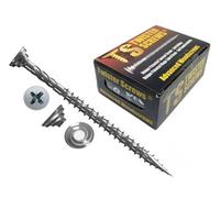 Twister Screws Premium Double-Threaded Wood Screw, Self Drilling, Self Countersinking (Dia) 5mm (L) 50mm, Pack Of 50