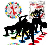 Twister, Twister Game, Twister Game for Kids, Twister Air, Twister Game for Adults, Twister Junior, for Ages 6 and Up Family Team Puzzle Party Toy Game Indoor Outdoor