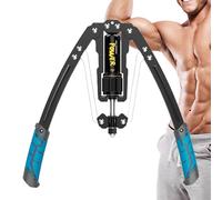 Twisters Arm Exerciser, Arm and Chest Exerciser, Hydraulic Arm Exerciser with Adjustable Resistance 10-200 Kg, Home Gym Chest and Shoulder Strengthener (Blue)
